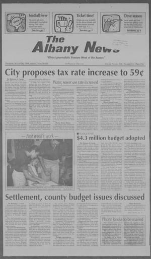 Primary view of object titled 'The Albany News (Albany, Tex.), Vol. 124, No. 13, Ed. 1 Thursday, August 26, 1999'.