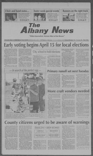 Primary view of object titled 'The Albany News (Albany, Tex.), Vol. 122, No. 45, Ed. 1 Thursday, April 9, 1998'.