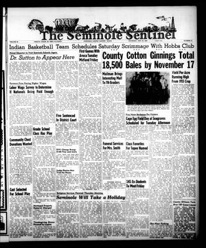 Primary view of object titled 'The Seminole Sentinel (Seminole, Tex.), Vol. 48, No. 52, Ed. 1 Thursday, November 24, 1955'.