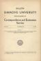 Book: Catalogue of Simmons University, 1933, Correspondence and Extension S…