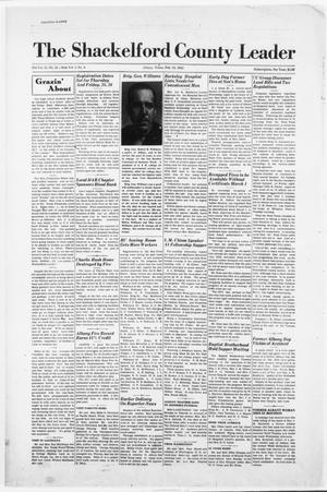 Primary view of The Shackelford County Leader (Albany, Tex.), Vol. 5, No. 6, Ed. 1 Thursday, February 18, 1943