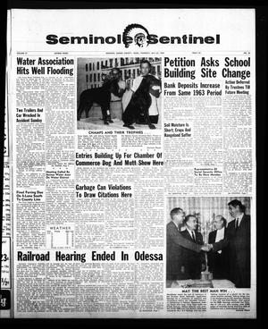 Primary view of object titled 'Seminole Sentinel (Seminole, Tex.), Vol. 57, No. 36, Ed. 1 Thursday, July 23, 1964'.