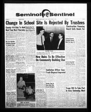 Primary view of object titled 'Seminole Sentinel (Seminole, Tex.), Vol. 57, No. 38, Ed. 1 Thursday, August 6, 1964'.