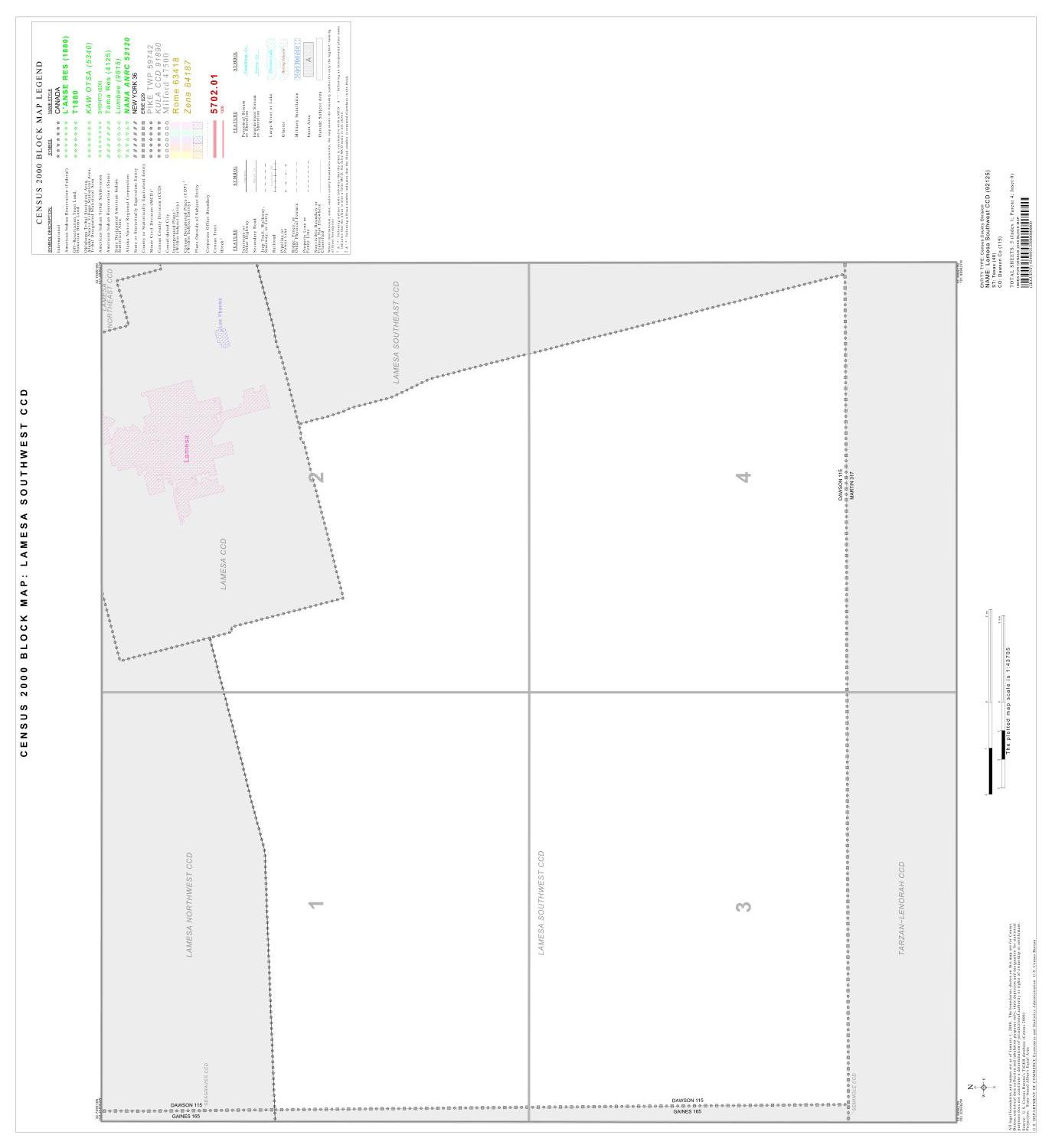 2000 Census County Subdivison Block Map: Lamesa Southwest CCD, Texas, Index
                                                
                                                    [Sequence #]: 1 of 1
                                                