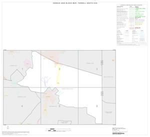 Primary view of object titled '2000 Census County Subdivison Block Map: Terrell South CCD, Texas, Index'.