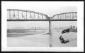 Photograph: [Two Bridges on a Texas River. One is Far Away. Location Unknown.]