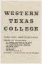 Primary view of [Western Texas College Map and Information]