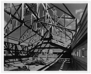 Primary view of object titled '[Petroleum heater under construction]'.