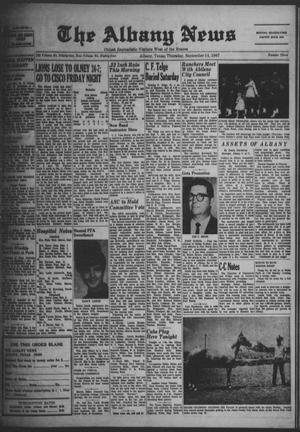 Primary view of object titled 'The Albany News (Albany, Tex.), Vol. 84, No. 3, Ed. 1 Thursday, September 14, 1967'.