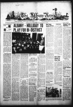 Primary view of object titled 'The Albany News (Albany, Tex.), Vol. 90, No. 14, Ed. 1 Wednesday, November 21, 1973'.