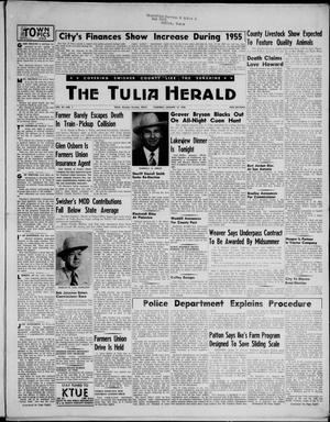 Primary view of object titled 'The Tulia Herald (Tulia, Tex), Vol. 47, No. 1, Ed. 1, Thursday, January 12, 1956'.