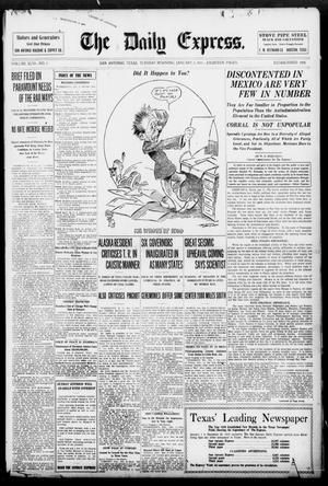 Primary view of The Daily Express. (San Antonio, Tex.), Vol. 46, No. 3, Ed. 1 Tuesday, January 3, 1911