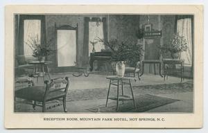 Primary view of object titled '[Postcard of Mountain Park Hotel in Hot Springs, North Carolina]'.