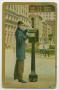 Primary view of [Postcard of Man Putting Letter in Mailbox]