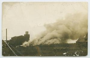 Primary view of object titled '[Postcard of Crop Fire]'.