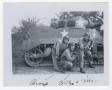 Photograph: [Three Soldiers Posing by a Tank]