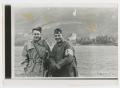 Photograph: [Two Soldiers in Front of the Alps]
