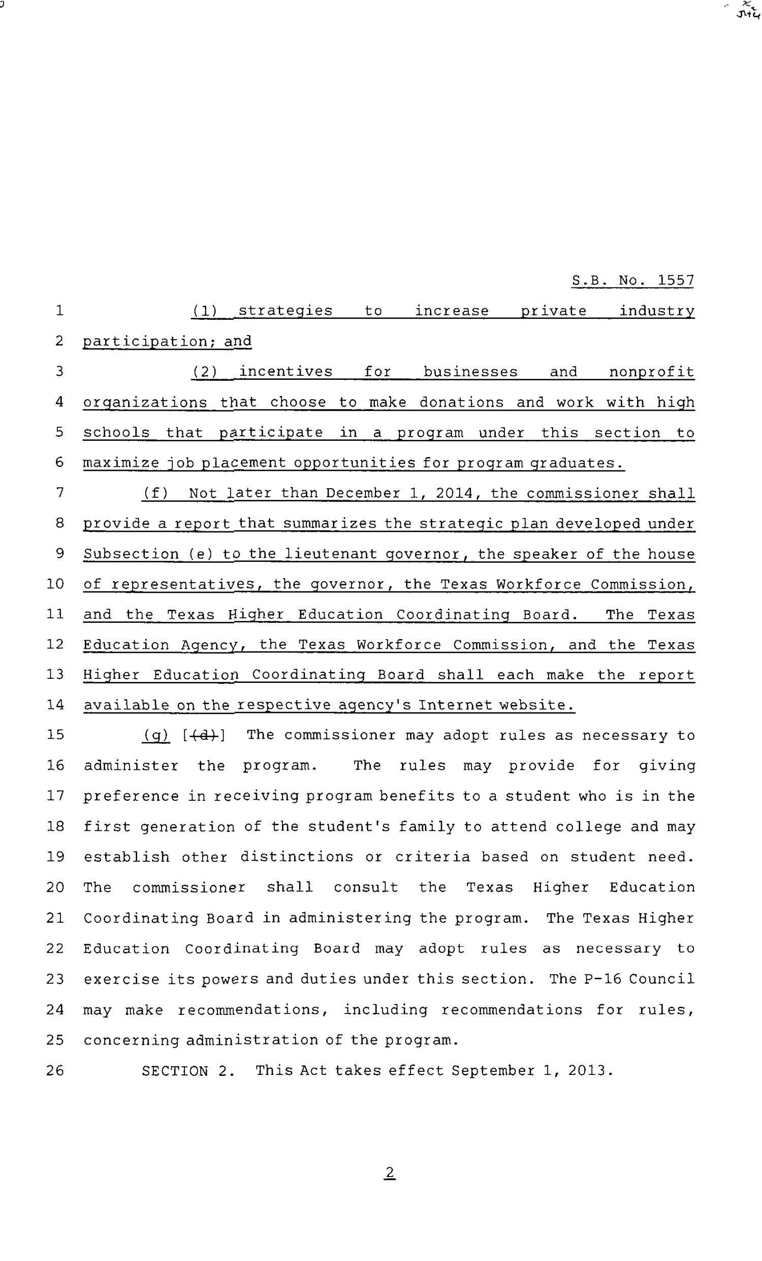83rd Texas Legislature, Regular Session, Senate Bill 1557, Chapter 1220
                                                
                                                    [Sequence #]: 2 of 3
                                                