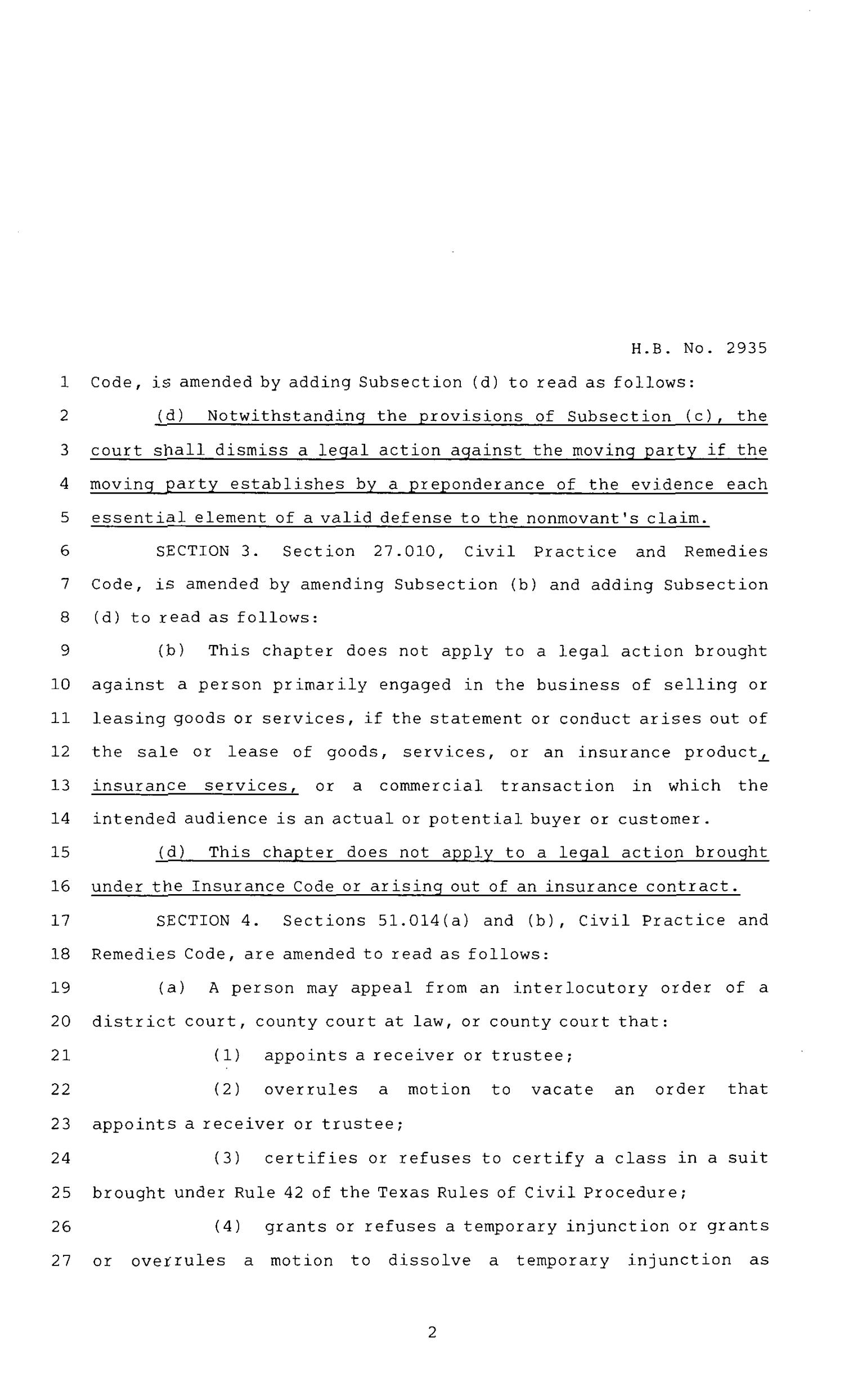 83rd Texas Legislature, Regular Session, House Bill 2935, Chapter 1042
                                                
                                                    [Sequence #]: 2 of 5
                                                