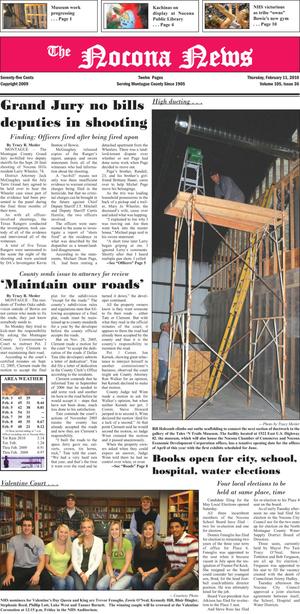 Primary view of object titled 'The Nocona News (Nocona, Tex.), Vol. 105, No. 36, Ed. 1 Thursday, February 11, 2010'.
