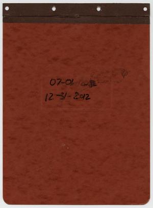 Primary view of object titled '[News Story Log: July 1 to December 31, 2012]'.
