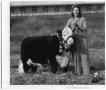 Photograph: Marylyn Gail Kothmann with Champion Steer