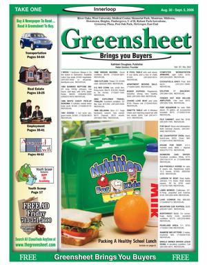 Primary view of object titled 'Greensheet (Houston, Tex.), Vol. 37, No. 352, Ed. 1 Wednesday, August 30, 2006'.