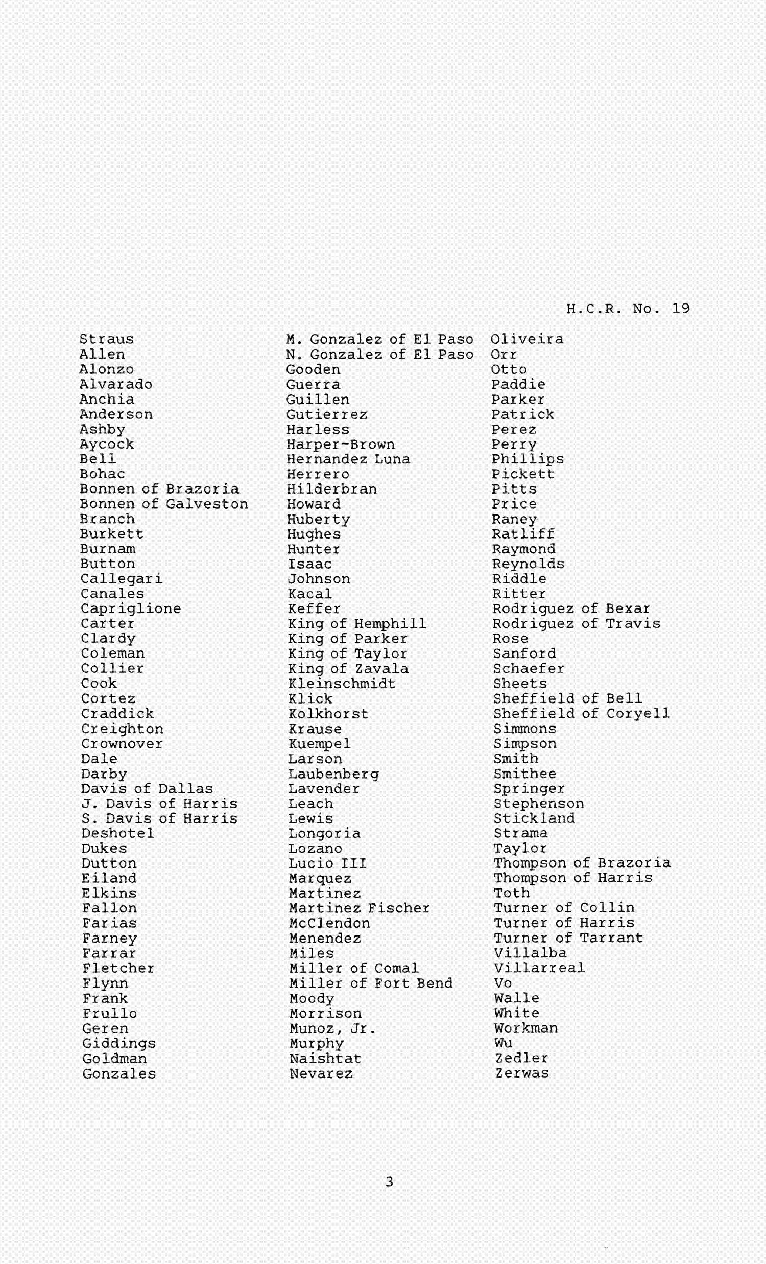 83rd Texas Legislature, Second Called Session, House Concurrent Resolution 19
                                                
                                                    [Sequence #]: 3 of 4
                                                
