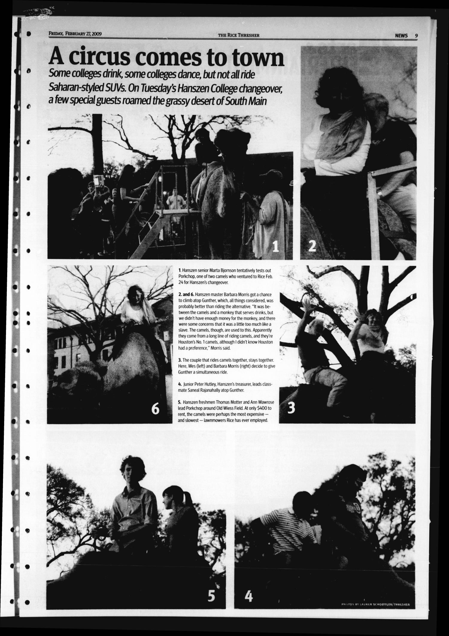 The Rice Thresher, Vol. 96, No. 21, Ed. 1 Friday, February 27, 2009
                                                
                                                    [Sequence #]: 9 of 20
                                                