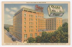 Primary view of object titled '[Postcard of Crazy Water Hotel]'.