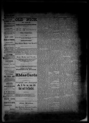 Primary view of object titled 'The Albany News. (Albany, Tex.), Vol. 1, No. 43, Ed. 1 Friday, December 19, 1884'.