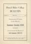 Thumbnail image of item number 1 in: 'Catalogue of Daniel Baker College, 1943 Summer Session'.