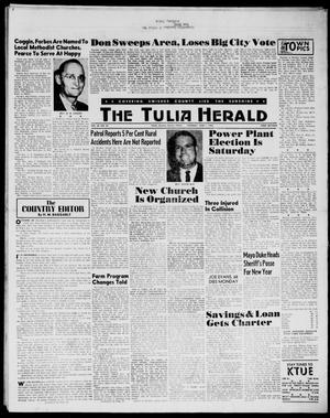 Primary view of object titled 'The Tulia Herald (Tulia, Tex), Vol. 54, No. 23, Ed. 1, Thursday, June 7, 1962'.