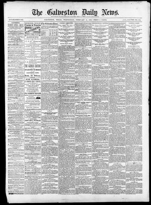Primary view of object titled 'The Galveston Daily News. (Galveston, Tex.), Vol. 38, No. 285, Ed. 1 Wednesday, February 18, 1880'.