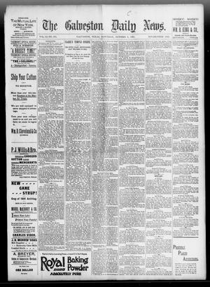 Primary view of object titled 'The Galveston Daily News. (Galveston, Tex.), Vol. 51, No. 191, Ed. 1 Saturday, October 1, 1892'.
