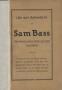 Book: Life and Adventures of Sam Bass, The Notorious Union Pacific and Texa…