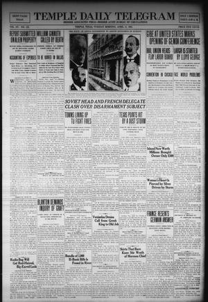 Primary view of Temple Daily Telegram (Temple, Tex.), Vol. 15, No. 123, Ed. 1 Tuesday, April 11, 1922