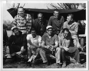 Primary view of object titled '[Members of the Rainbow Camp]'.