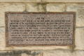 Photograph: [Plaque about Courthouse Fire]