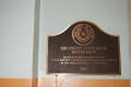 Photograph: [Lee County Courthouse Restoration Plaque]