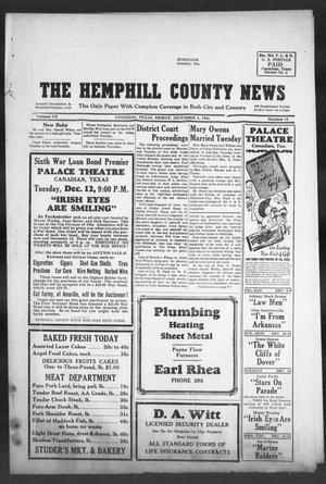 Primary view of object titled 'The Hemphill County News (Canadian, Tex), Vol. 7, No. 14, Ed. 1, Friday, December 8, 1944'.