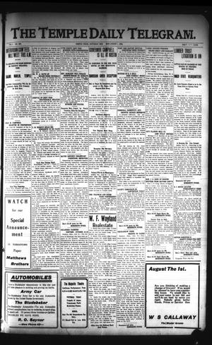 Primary view of object titled 'The Temple Daily Telegram. (Temple, Tex.), Vol. 1, No. 220, Ed. 1 Saturday, August 1, 1908'.