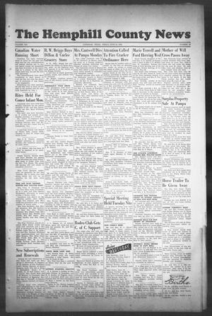 Primary view of object titled 'The Hemphill County News (Canadian, Tex), Vol. 8, No. 40, Ed. 1, Friday, June 14, 1946'.
