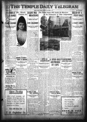 Primary view of object titled 'The Temple Daily Telegram (Temple, Tex.), Vol. 3, No. 250, Ed. 1 Tuesday, September 6, 1910'.