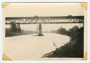 Primary view of object titled '[Railway Bridge Over the Lech River]'.