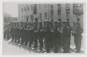 Primary view of object titled '[Nazi Soldiers at Attention]'.