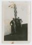 Thumbnail image of item number 1 in: '[Three Soldiers by Flag]'.