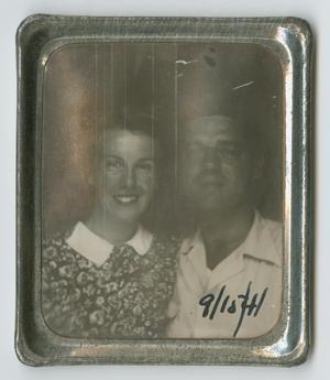 Primary view of object titled '[Photograph of Harold and Helen Landau]'.