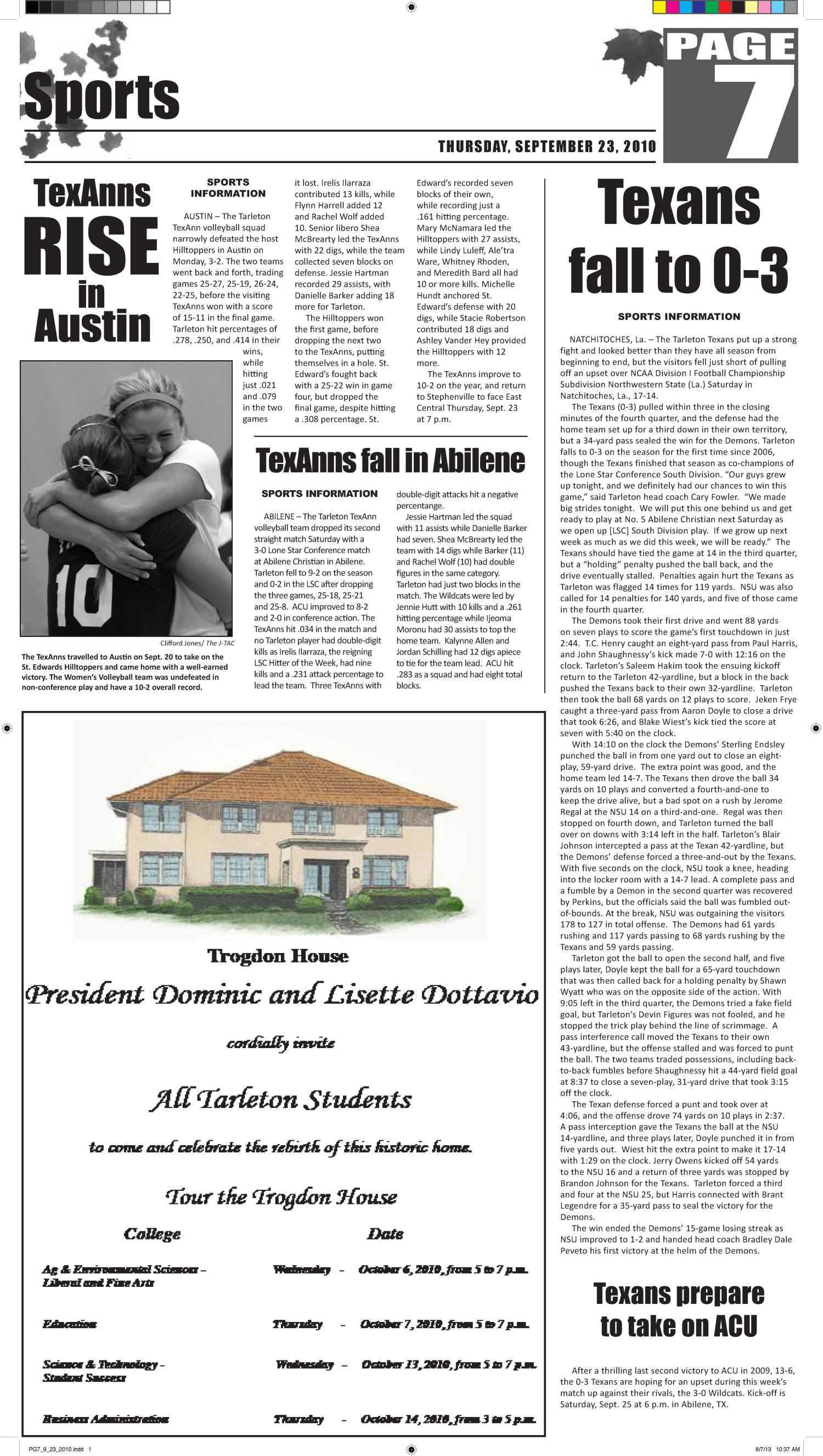 The J-TAC (Stephenville, Tex.), Vol. 195, No. 5, Ed. 1 Thursday, September 23, 2010
                                                
                                                    [Sequence #]: 7 of 8
                                                