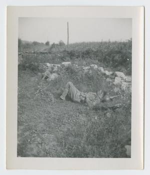 Primary view of object titled '[Soldier Taking a Nap]'.